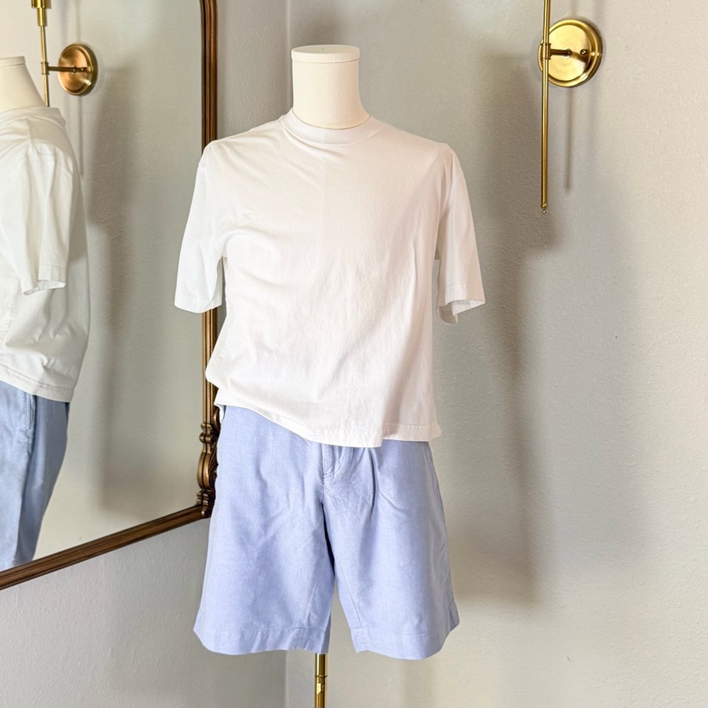 Old Money Polo Ralph Lauren Oxford Shorts 36 Coastal Prep Cotton Dog Embroidery